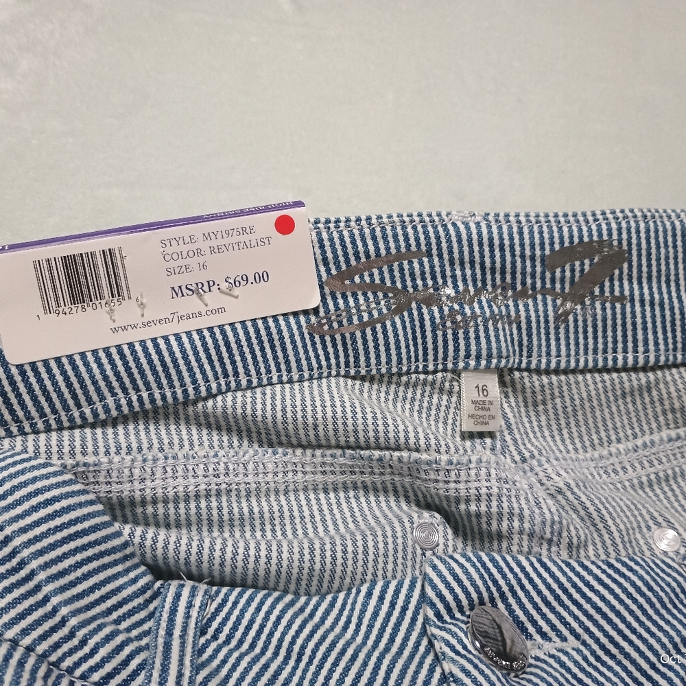 Seven7 Womens High Waisted Tummy Control Pants Size 16 - Picture 3 of 11